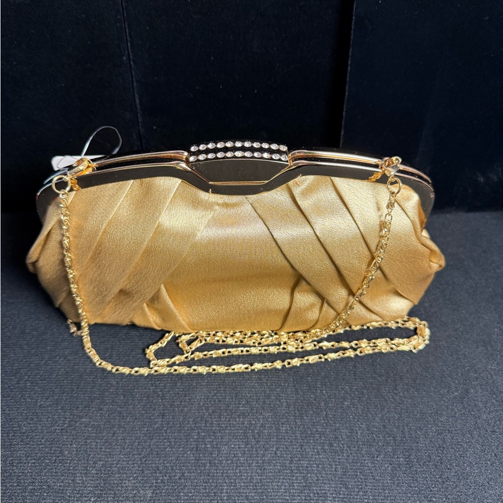 Elegant Gold Evening Clutch